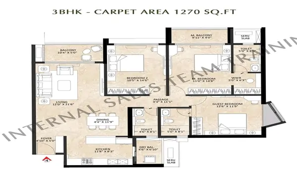 Shapoorji Pallonji Codename Tree Clouds Floor Plan