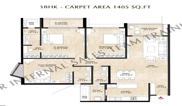 Shapoorji Pallonji Codename Tree Clouds Floor Plan
